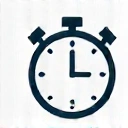 Icono de un reloj y flechas, representando flexibilidad